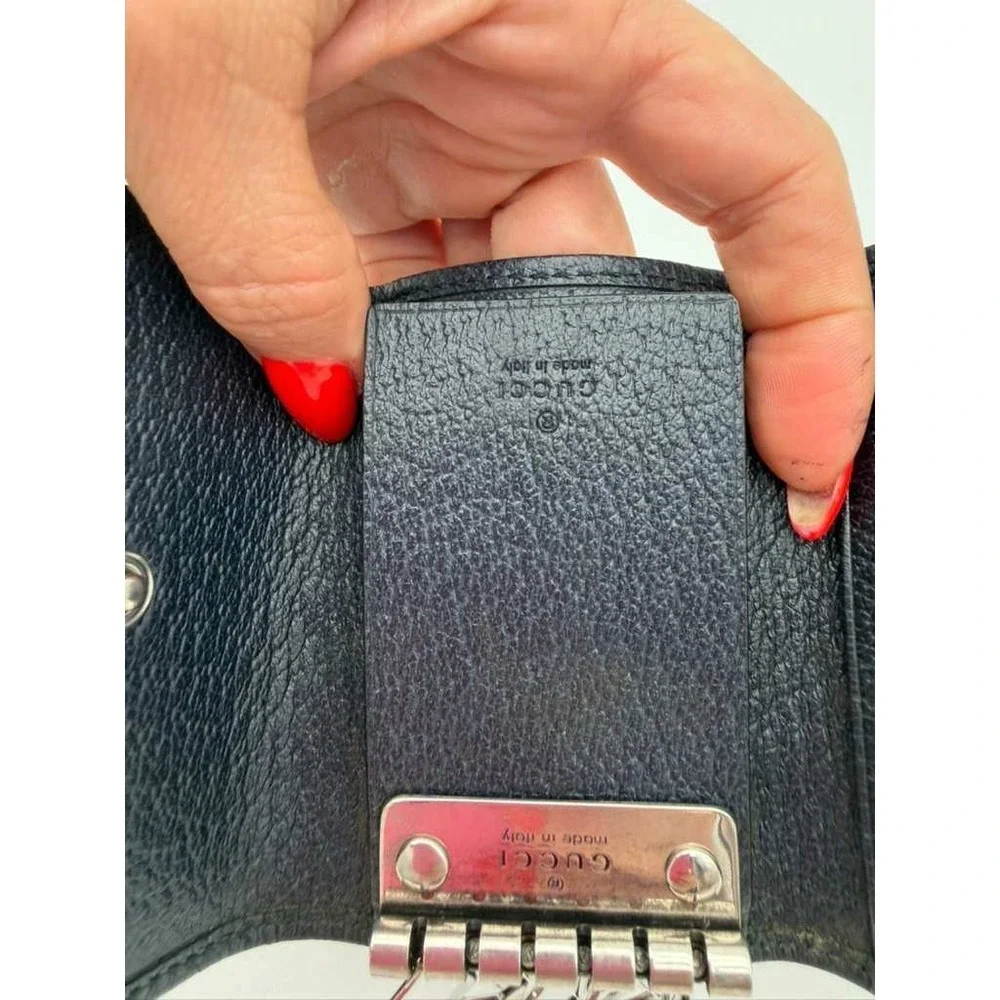 Authentic‎ Gucci Ophidia GG Key Case – Beige/Ebeny Canvas – Excellent Condition